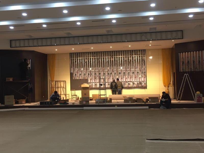 中铁十四局集团礼堂采用双十五专业音响设备